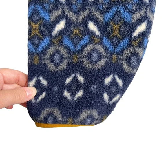 Patagonia Synchilla Snap T Fleece Pullover Tundra Cluster Navy Blue Men's Size M - Picture 6 of 14